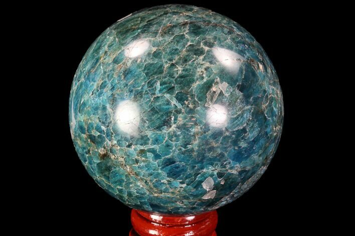 Bright Blue Apatite Sphere - Madagascar #90201